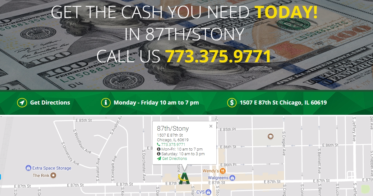 87th And Stony Chicago Illinois Americash Loans